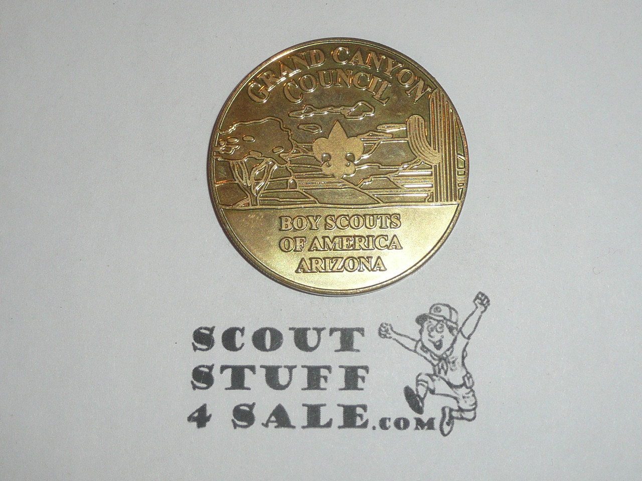 Grand Canyon Council Large Brass Coin / Token