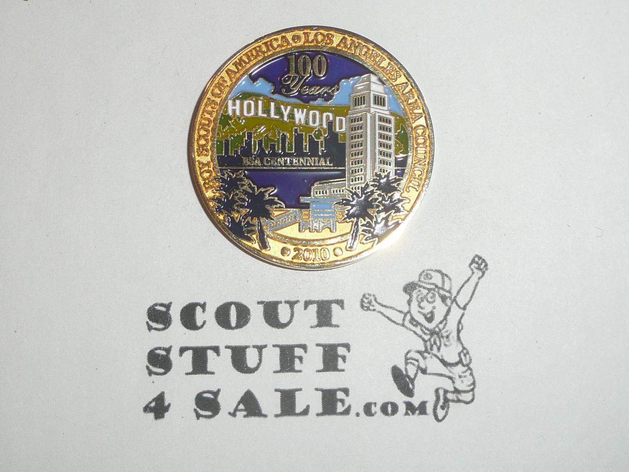 Los Angeles Area Council BSA 100th Anniversary Challenge Coin / Token