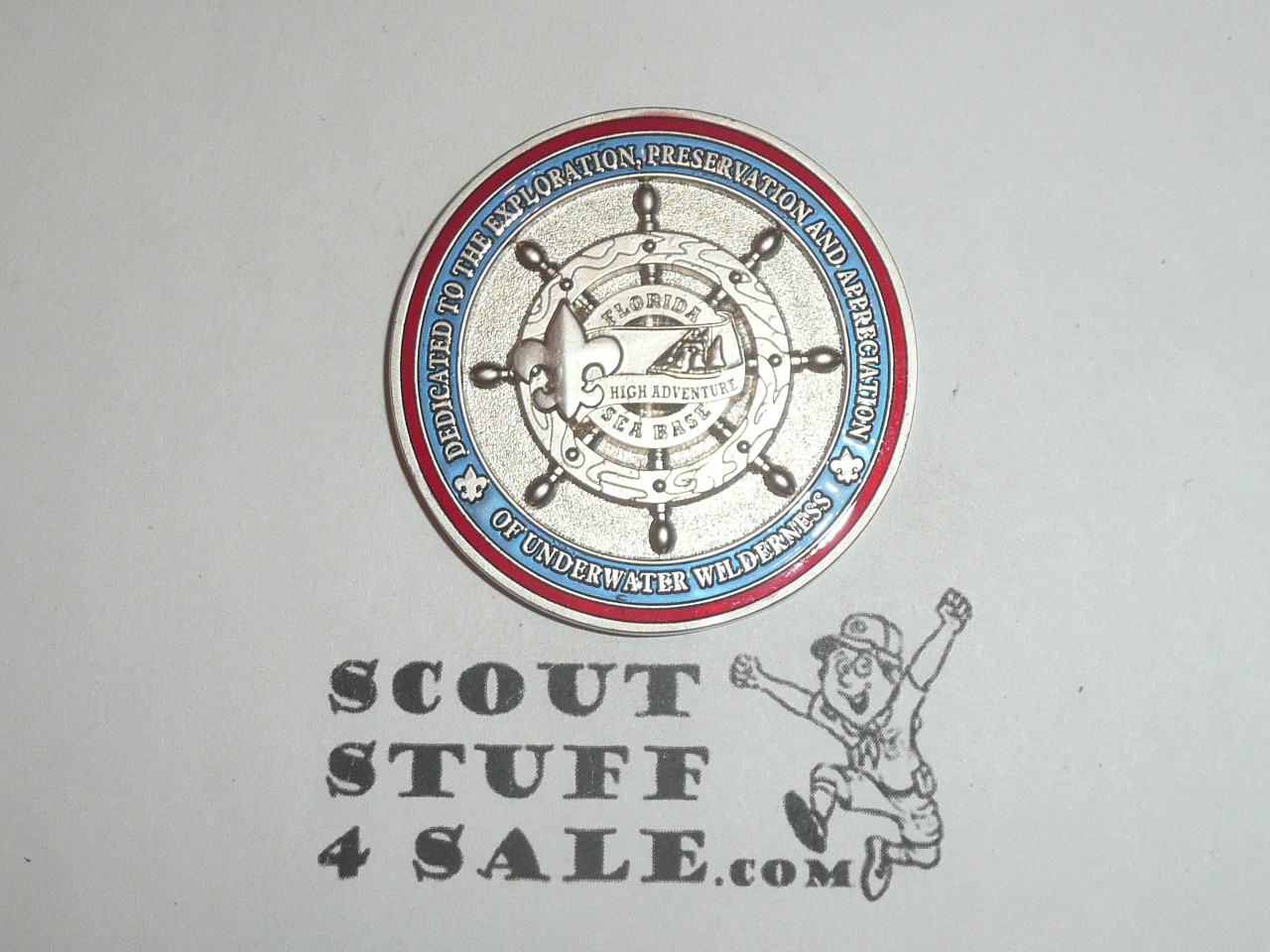Florida Boy Scout Sea Base Challenge Coin / Token