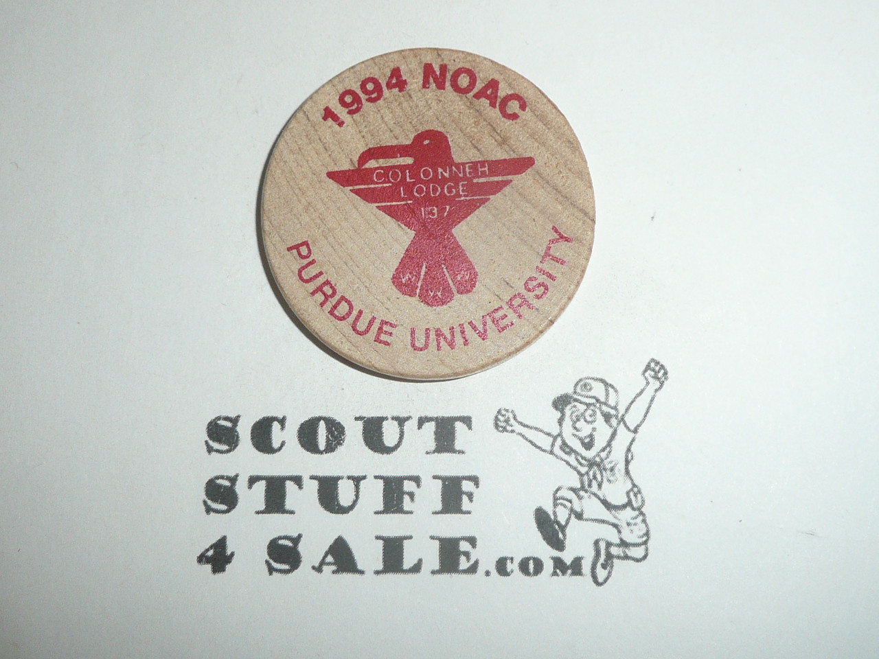 Order of the Arrow Lodge #137 Colonneh 1994 NOAC Wooden Nickel