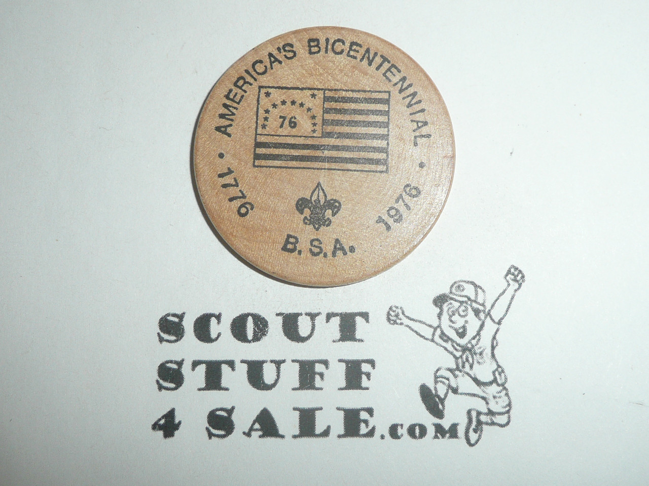 Wood Badge Reunion 50th Anniversary Gilwell 1976 Wooden Nickel