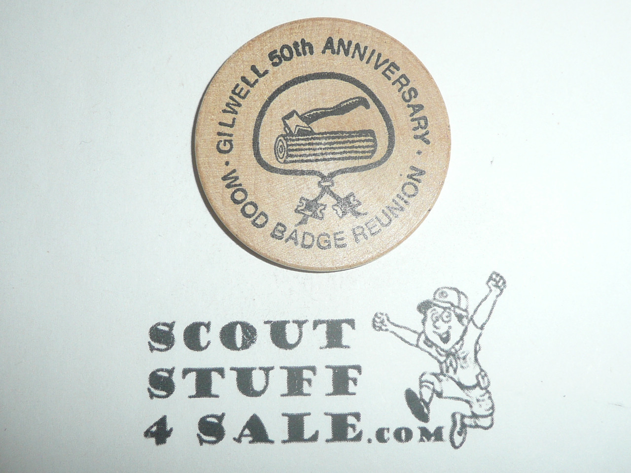 Wood Badge Reunion 50th Anniversary Gilwell 1976 Wooden Nickel
