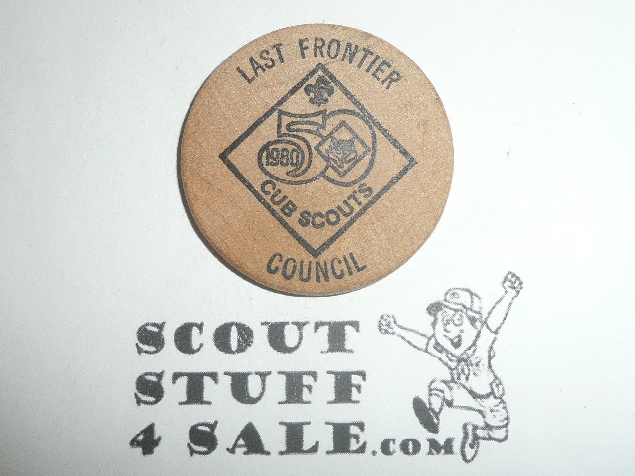 1979 Last Frontier Council Golden Fiesta Boy Scout Wooden Nickel