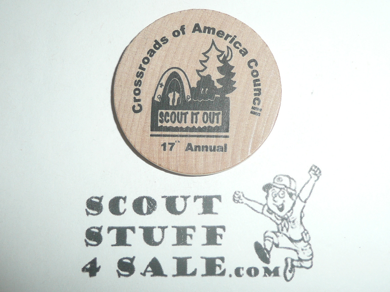 Crossroads of America Council 2009 Auction and TOR Boy Scout Wooden Nickel