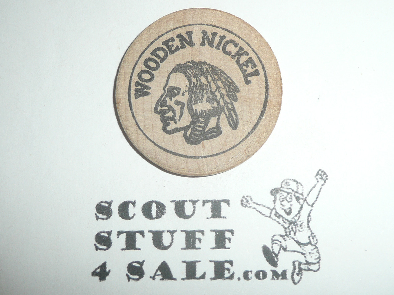 Weaverville Drug Store Wooden Nickel, Trinity County CA