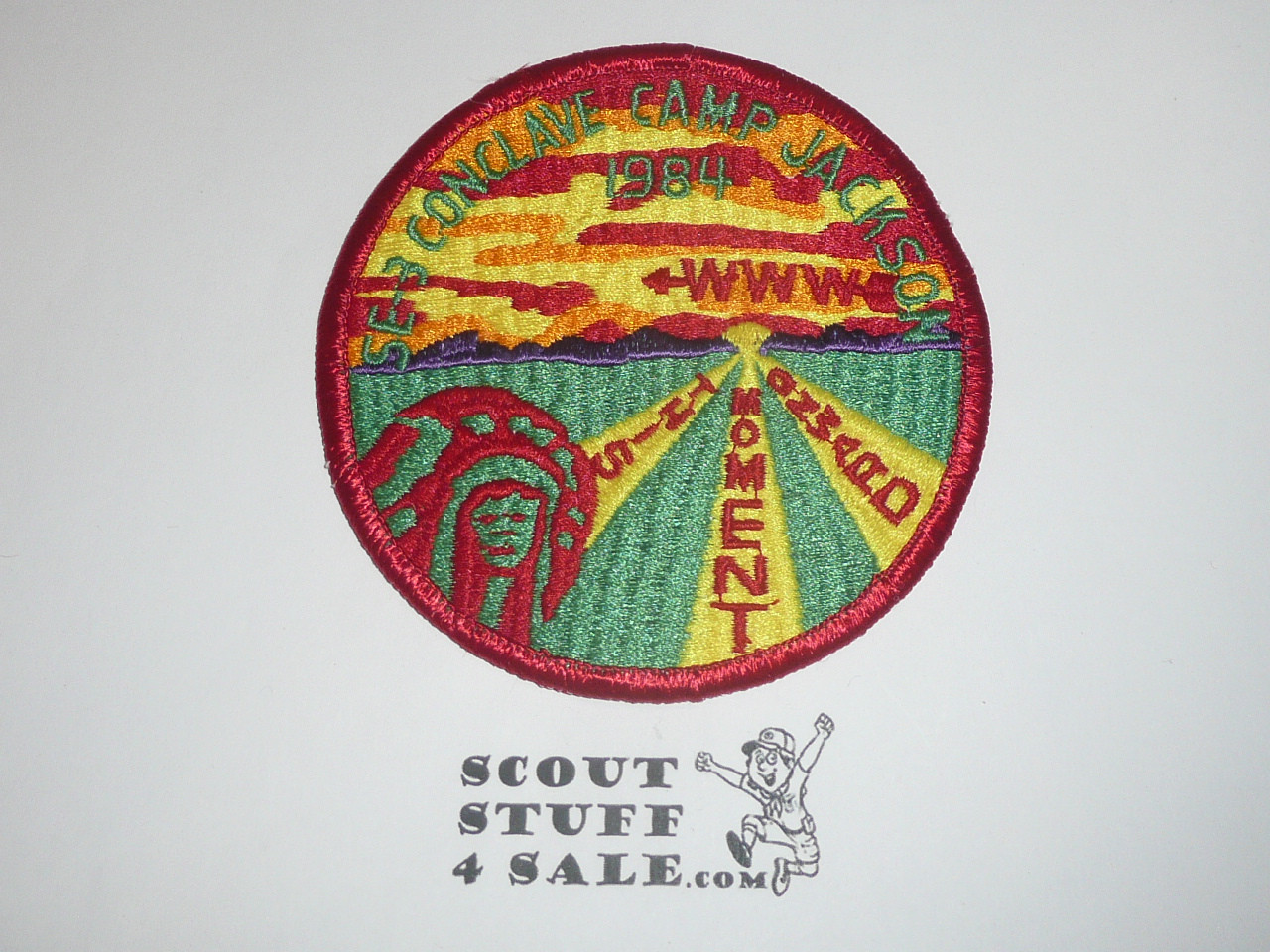Area SE-3 Order of the Arrow Conclave Patch, 1984, Camp Jackson