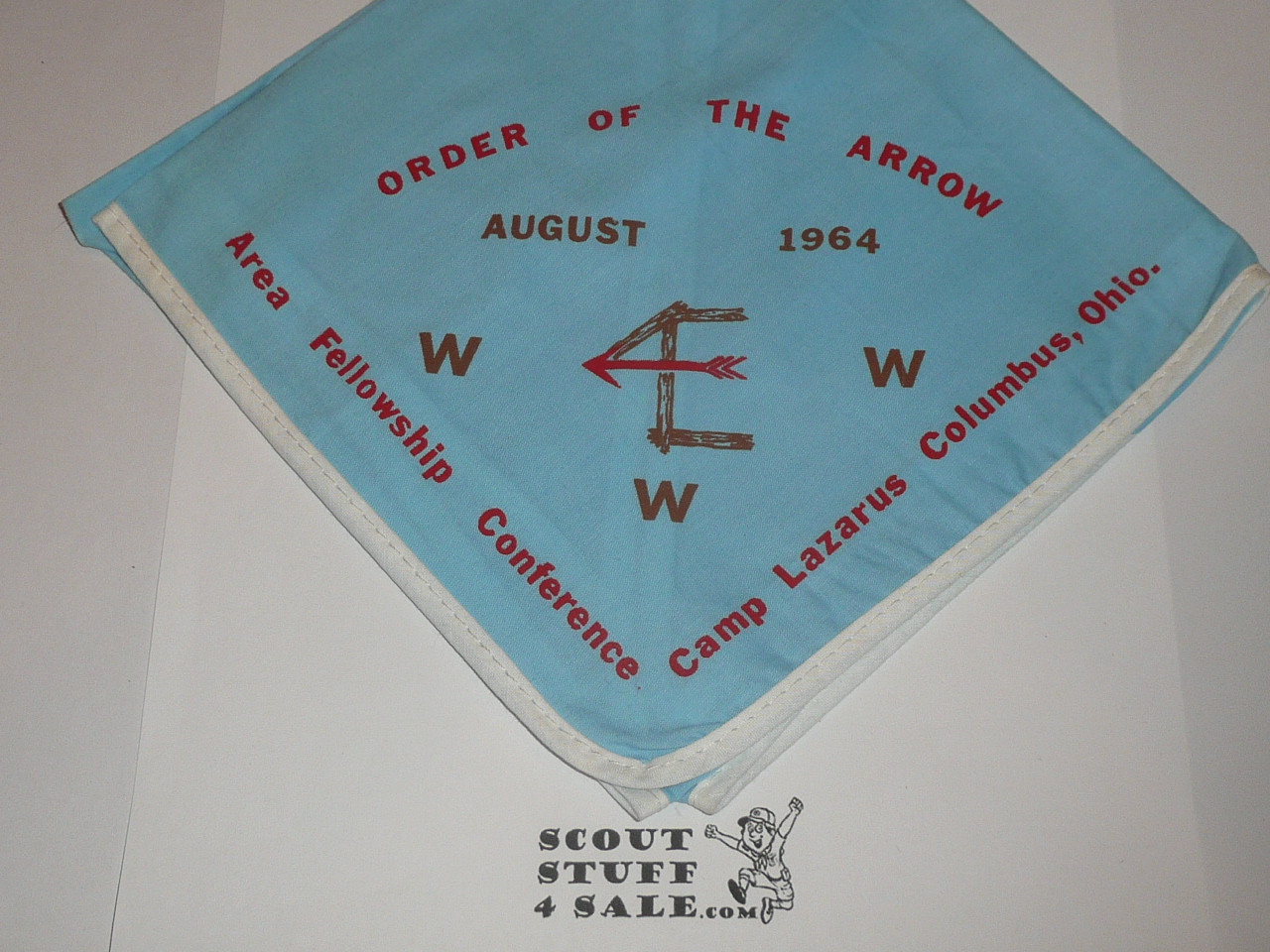 Area 4-E Order of the Arrow Conclave Neckerchief, 1964, Camp Lazarus