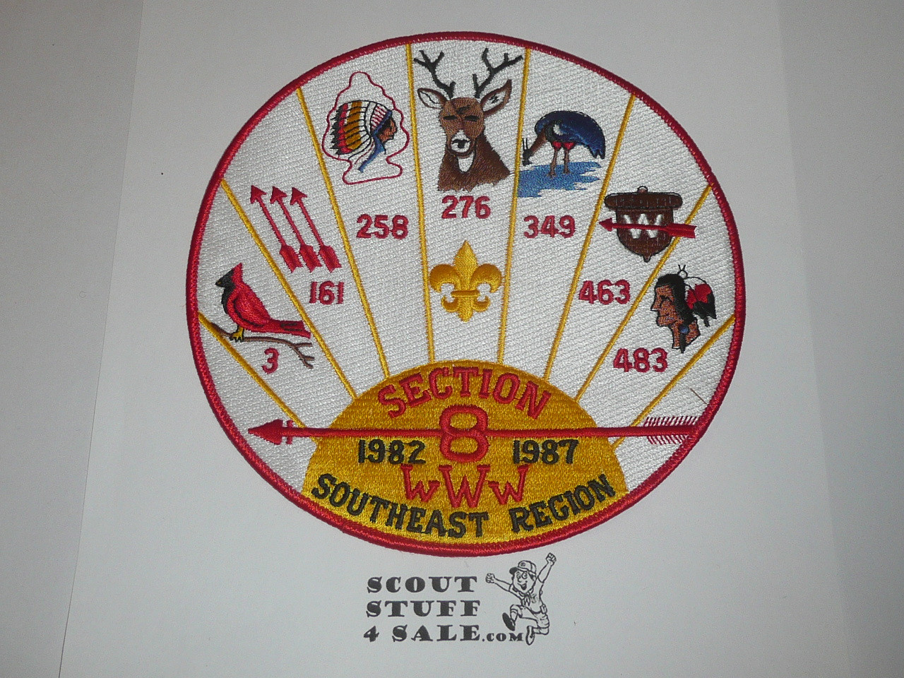 Area SE-8 Order of the Arrow Conclave Jacket Patch, 1987