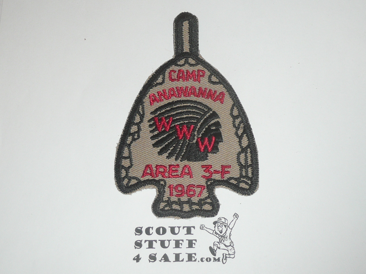 Area 3-F Order of the Arrow Conclave Patch, 1967, Camp Anawanna
