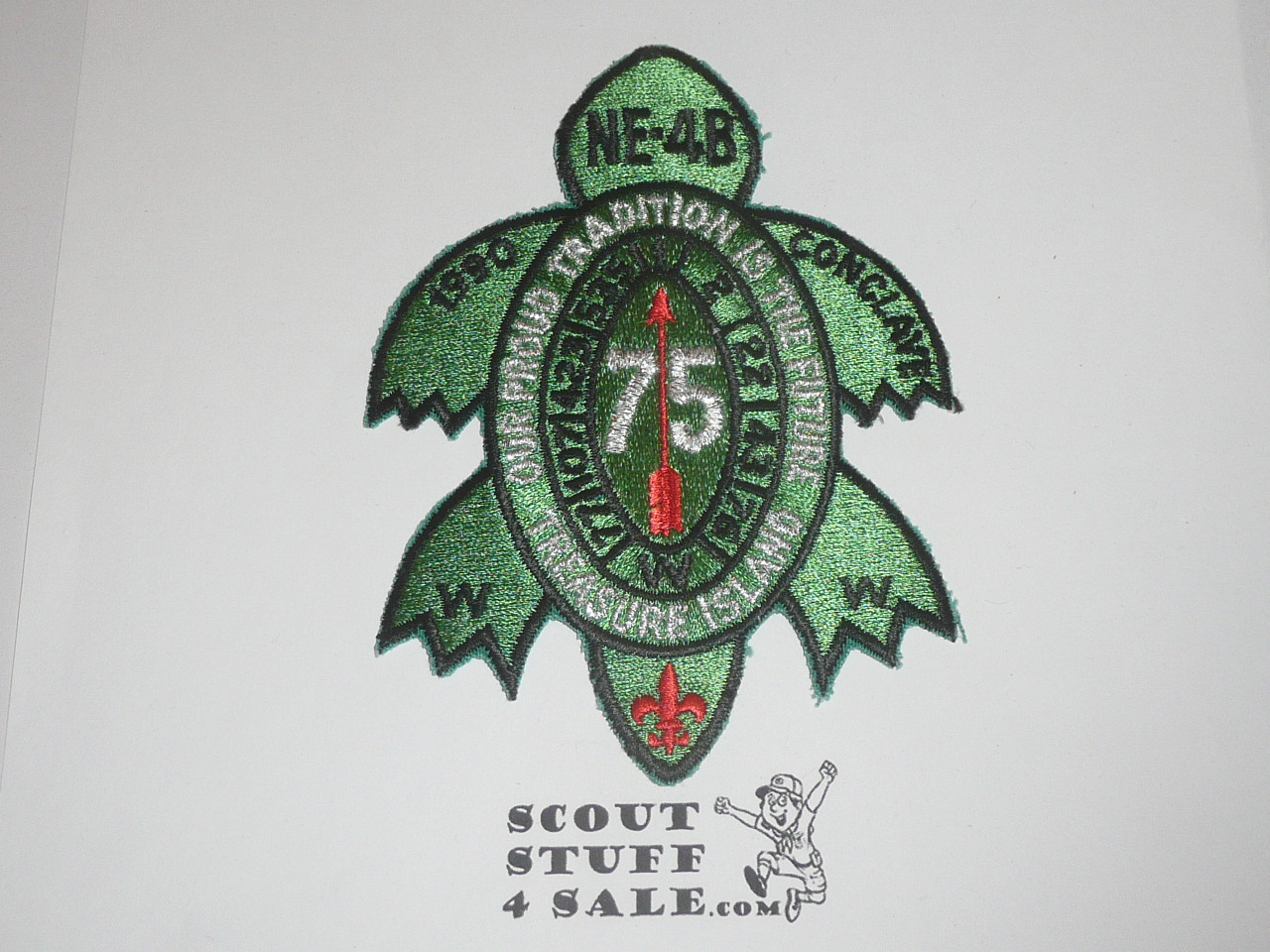 Section NE-4B Order of the Arrow Conclave Patch, 1990, Treasure Island