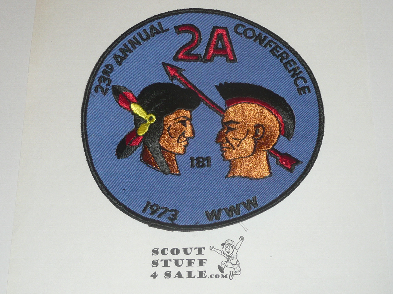 1973 Order of the Arrow Area 2-A Conference Jacket Patch, Rotary Scout Training Center