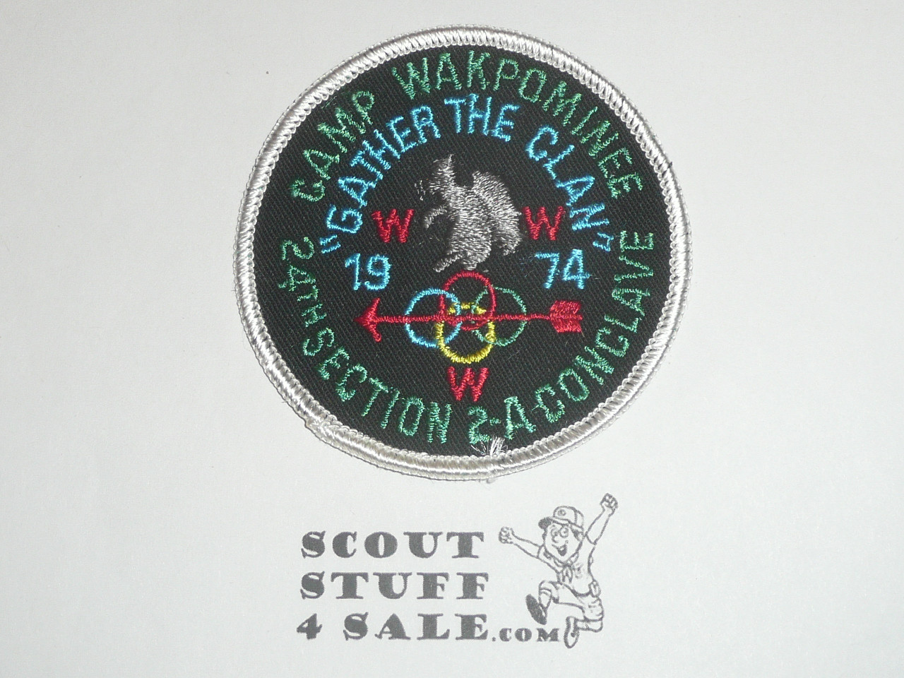 1974 Order of the Arrow Area 2-A Conference Patch, Camp Wakpominee