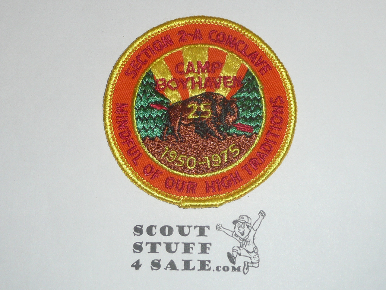 1975 Order of the Arrow Area 2-A Conference Patch, Camp Boyhaven