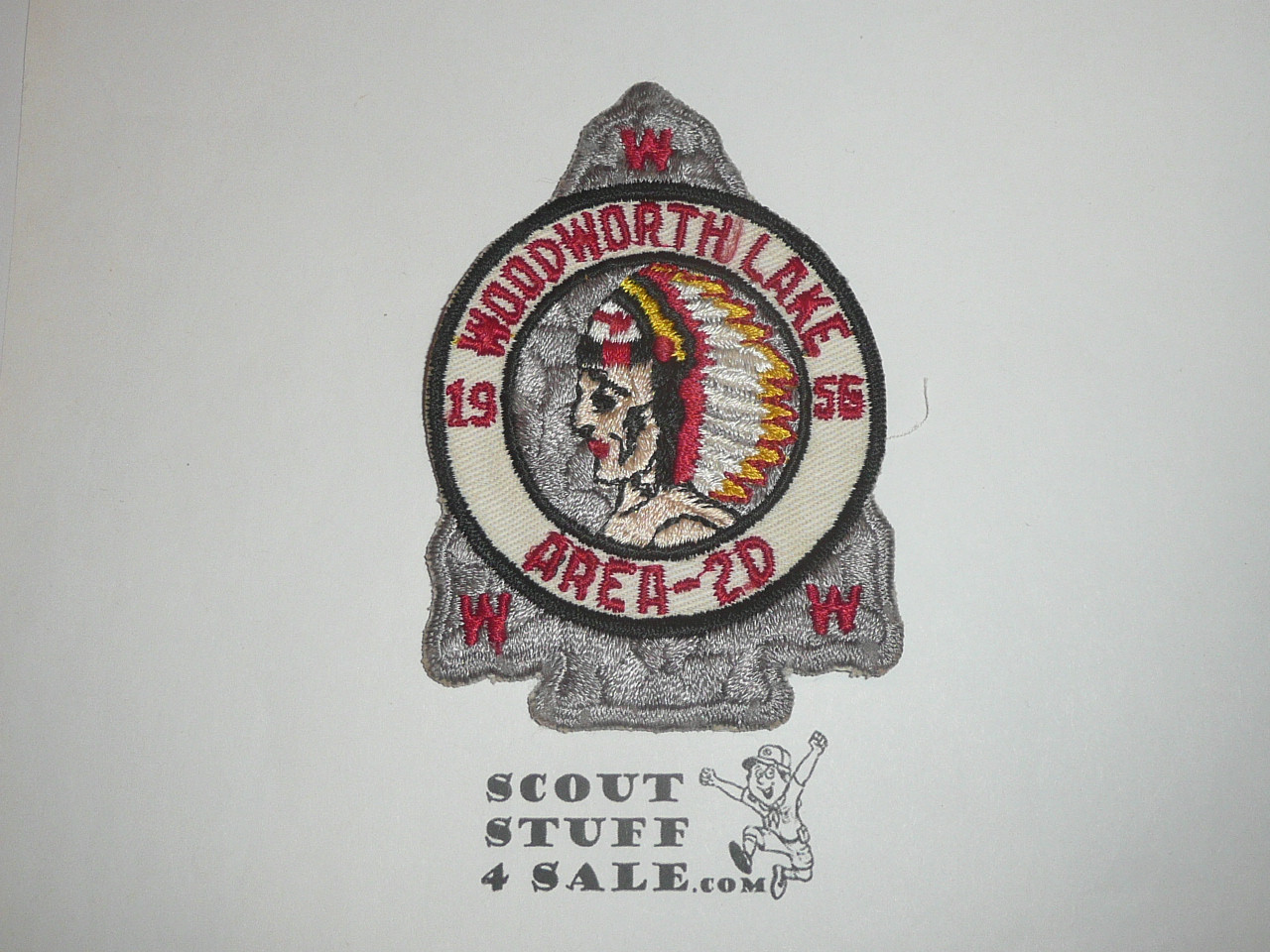 Order of the Arrow Area 2-D Conference Patch, 1956, Woodworth Lake