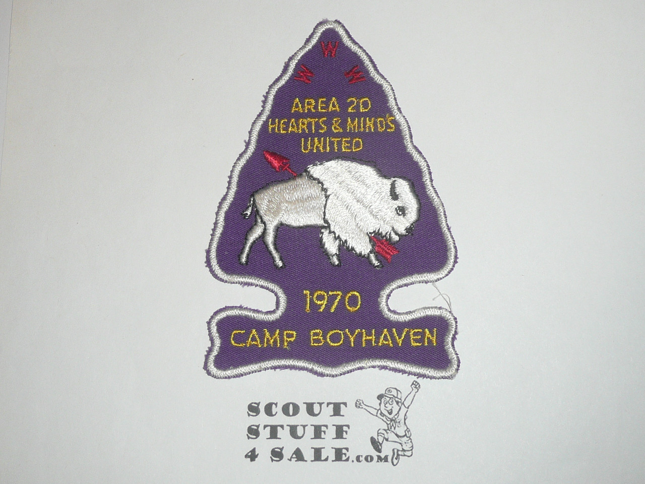 Order of the Arrow Area 2-D Conference Patch, 1970, Camp Boyhaven