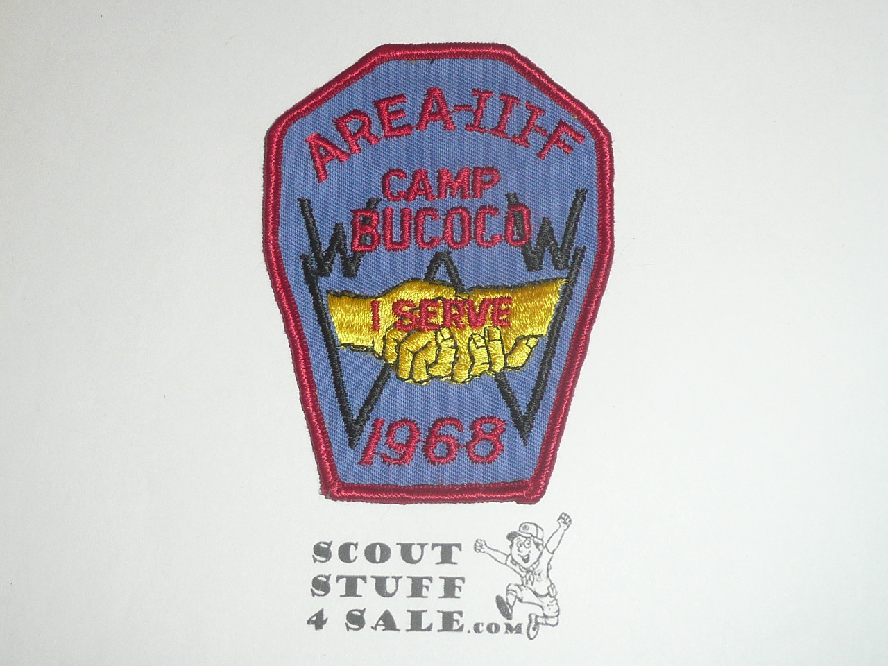 Order of the Arrow Area 3-F Conference Patch, 1968, Camp Bucoco