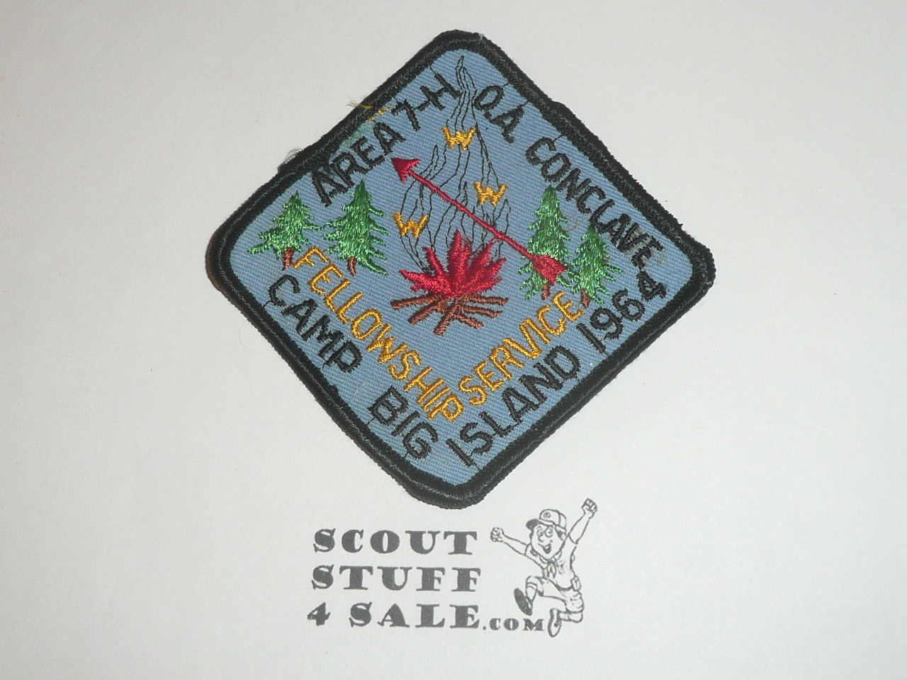 Order of the Arrow Area 7-H Conclave Patch, 1964, Camp Big Island