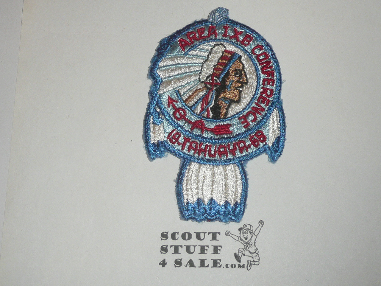 Order of the Arrow Area IX-B (9B) 1968 Conference Patch, Camp Tahuaya