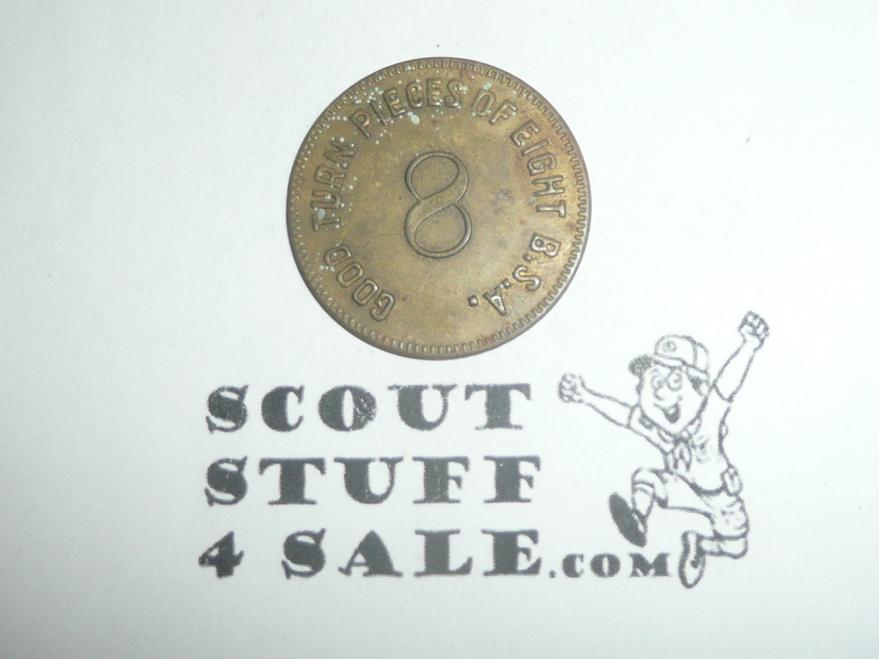 1946 Treasure Island Adventure Pieces of Eight Coin / Token
