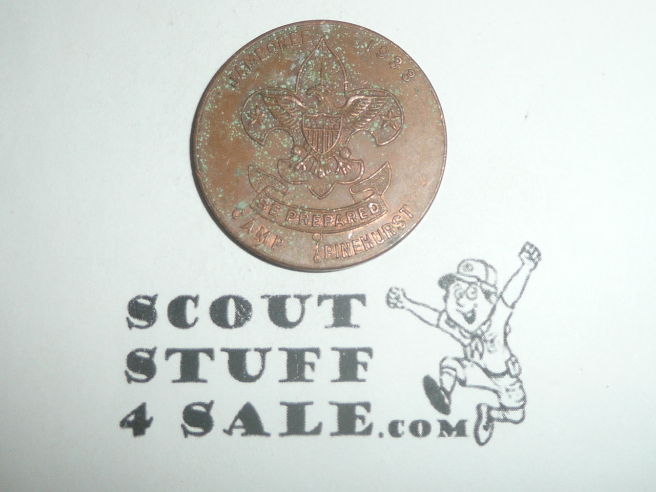 1933 Camp Pinehurst Jamboree Best Troop Coin / Token
