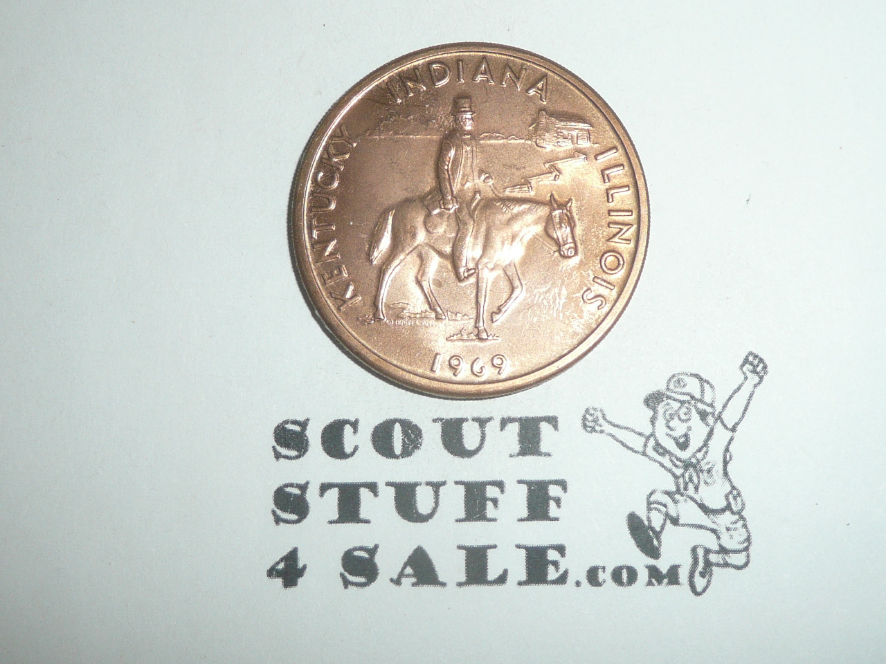 Lincoln Heritage Trail Coin / Token, 1966, Kentucky Indiana Illinois