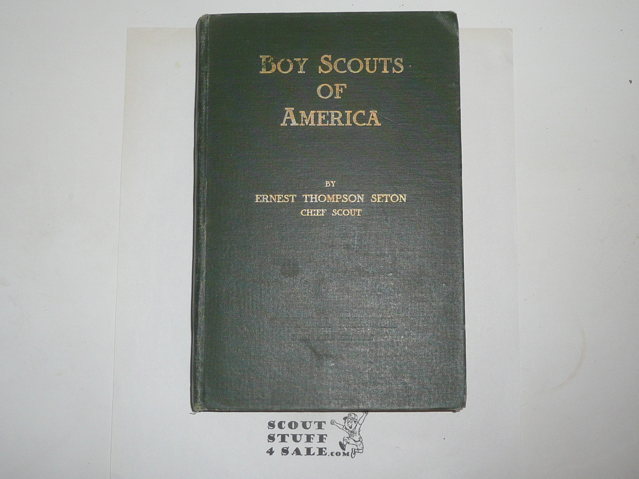 1910 Boy Scout Handbook, Original Edition, RARE CAMP FIRE EDITION, hardbound, The rarest Printing of the early Boy Scout Handbooks, Very Good litely used Condition