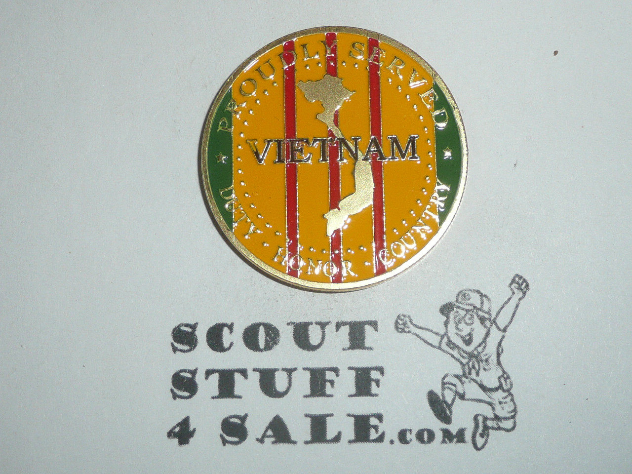 Vietnam Veteran Challenge Coin / Token, Proudly Served