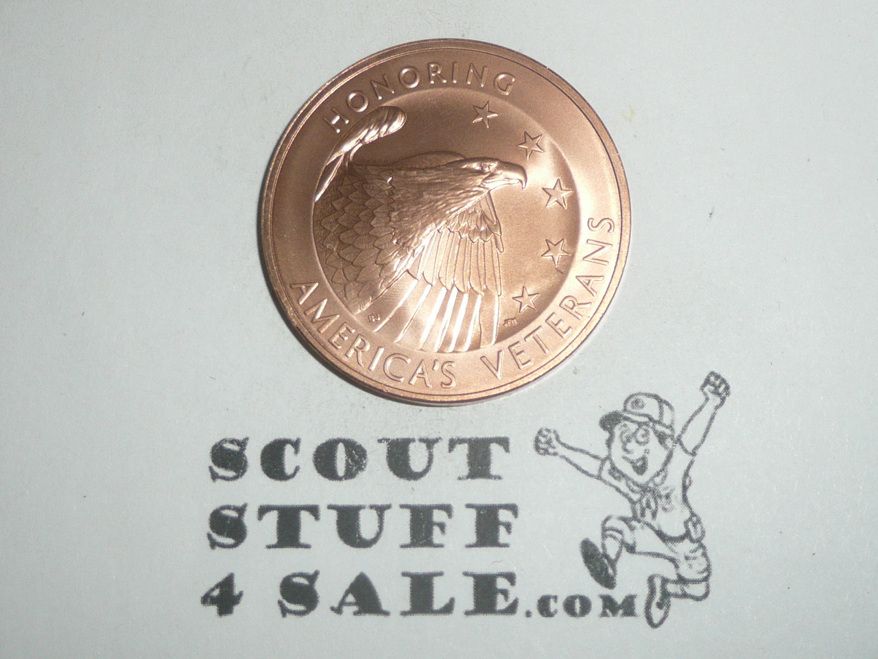 Honoring America's Veterans Challenge Coin / Token, Service and Sacrafice