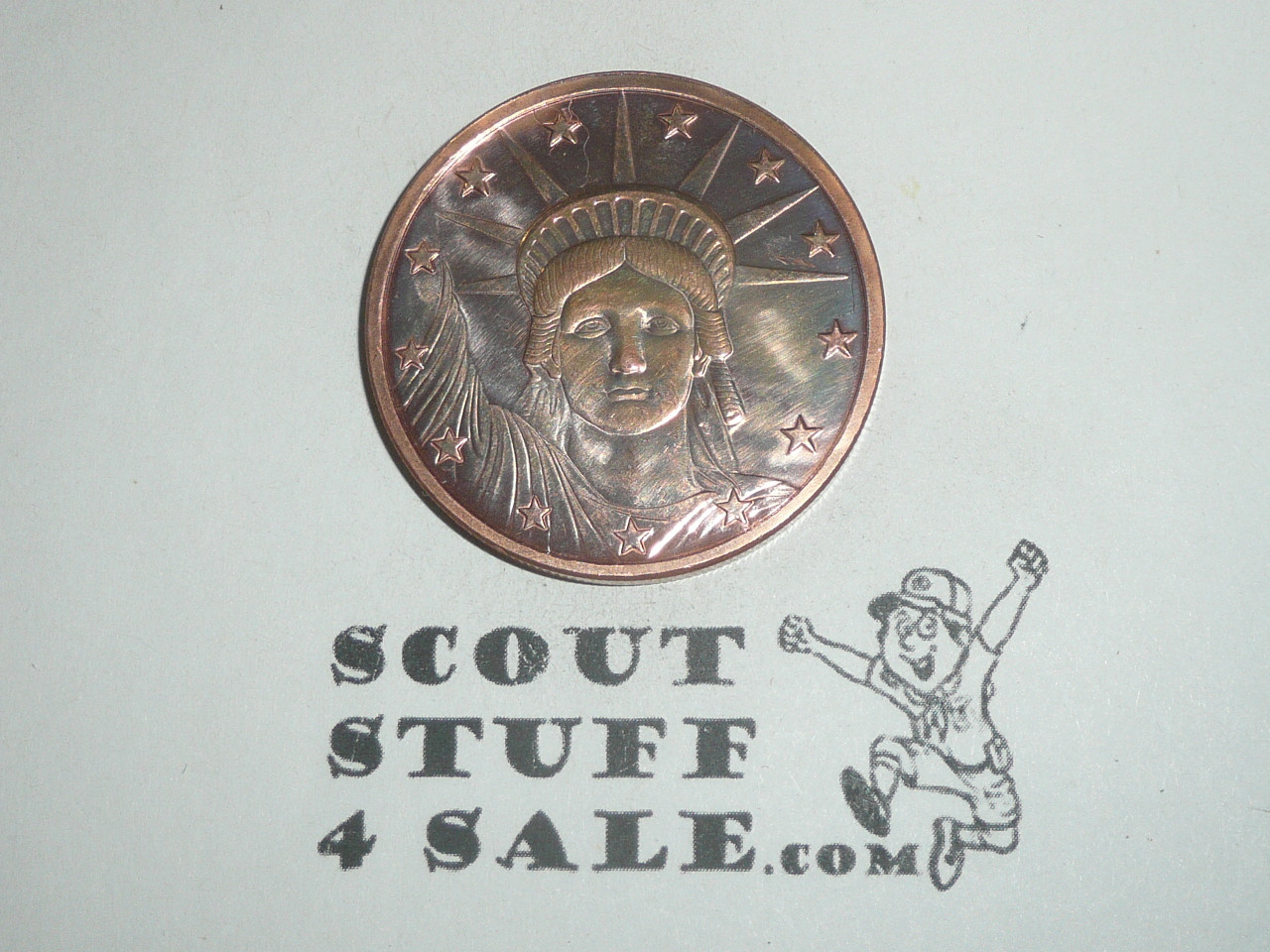 USA 2010 with Statue of Liberty 1 Ounce Copper Coin