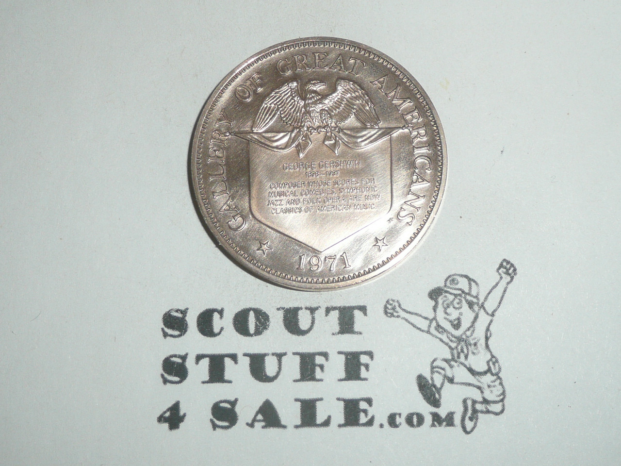 George Gershwin Gallery of Great Americans Coin / Token, 1971