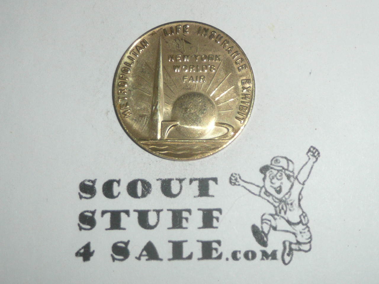1939 New York World's Fair Brass Coin / Token, Metropolitan Life Insurance Company