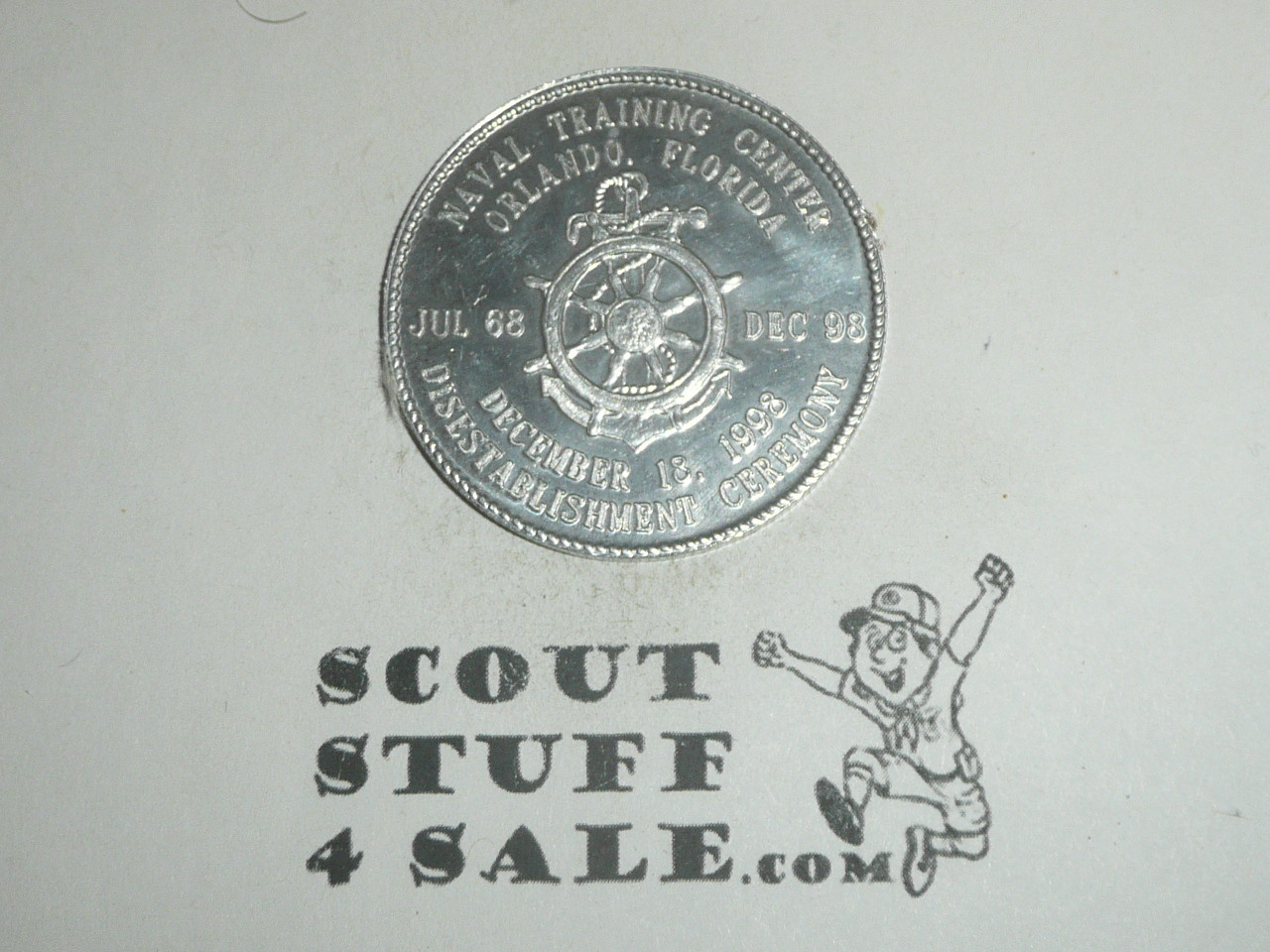 Naval Training Center 1998 Disestablishment Ceremony Coin / Token, Department of the Navy