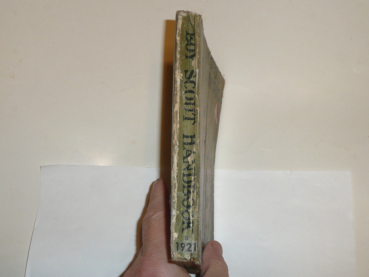 1921 Boy Scout Handbook, Second Edition, Twenty-foruth Printing, Lite spine and cover wear