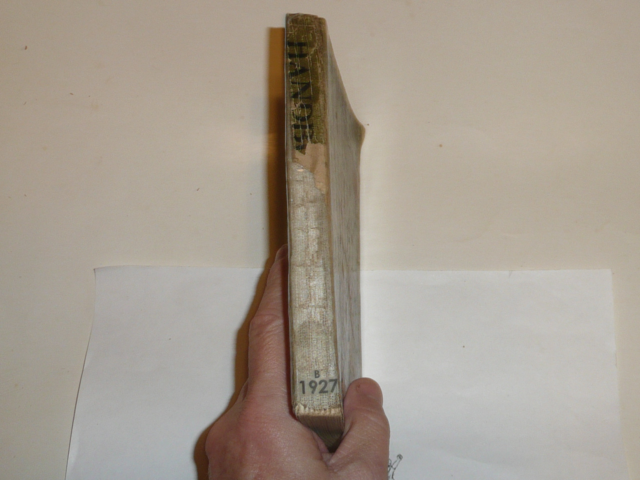 1927 Boy Scout Handbook, Second Edition, Thirty-seventh Printing, spine and cover shows wear #2