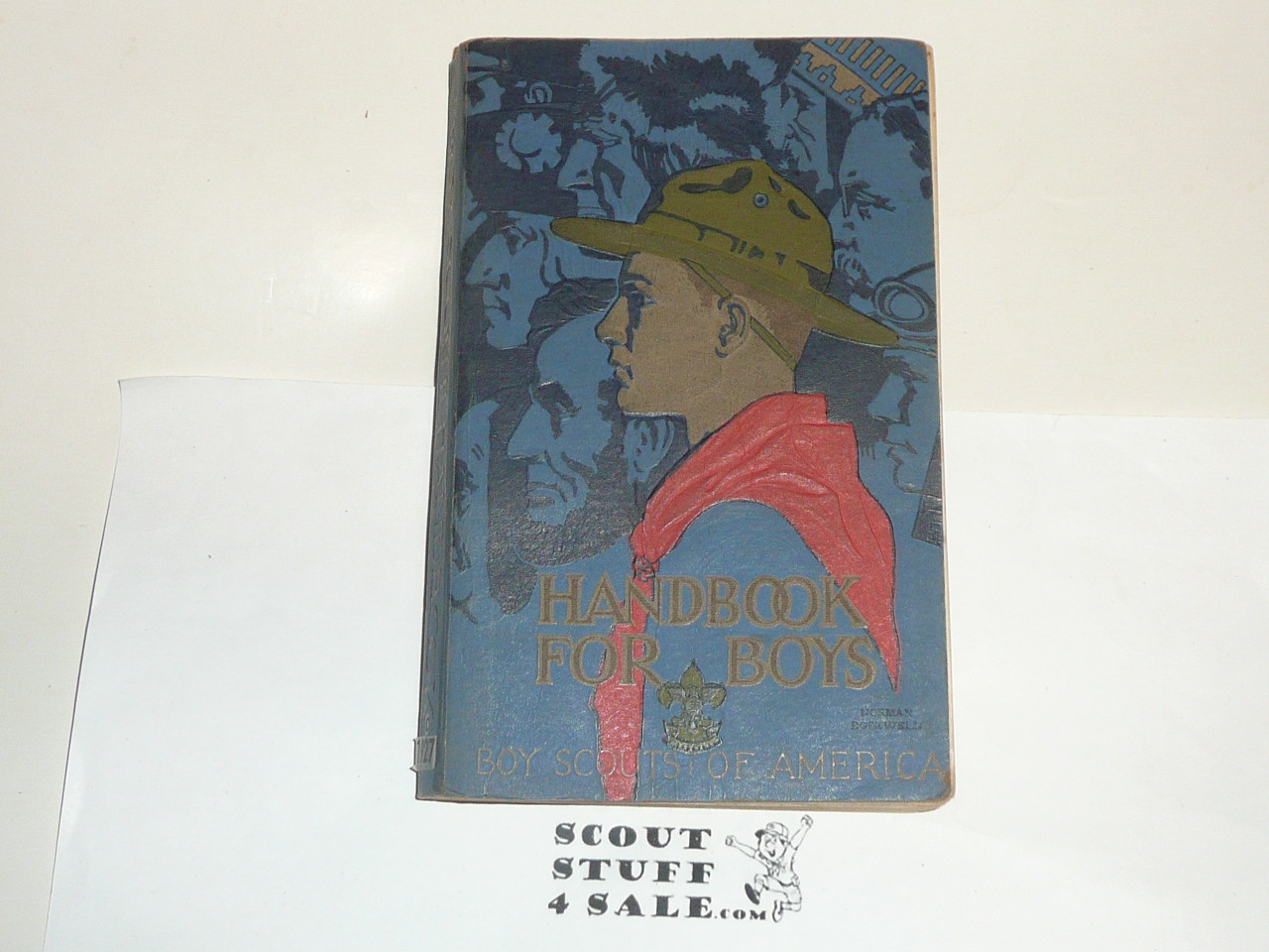 1927 Boy Scout Handbook, Third Edition, Third Printing, Norman Rockwell Cover, MINT condition