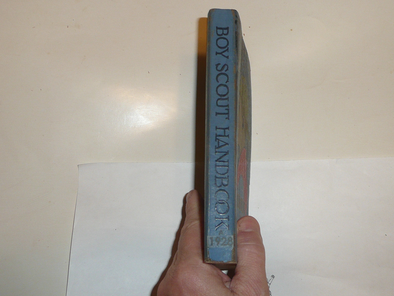 1928 Boy Scout Handbook, Third Edition, Fourth Printing, Norman Rockwell Cover, Near MINT condition