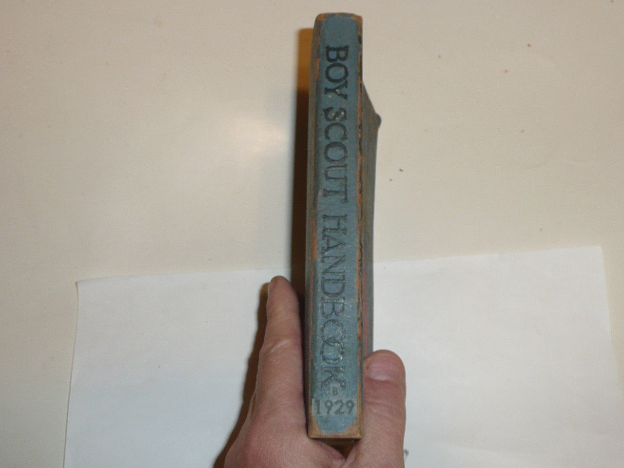 1929 Boy Scout Handbook, Third Edition, Ninth Printing, Norman Rockwell Cover, Very Good used condition