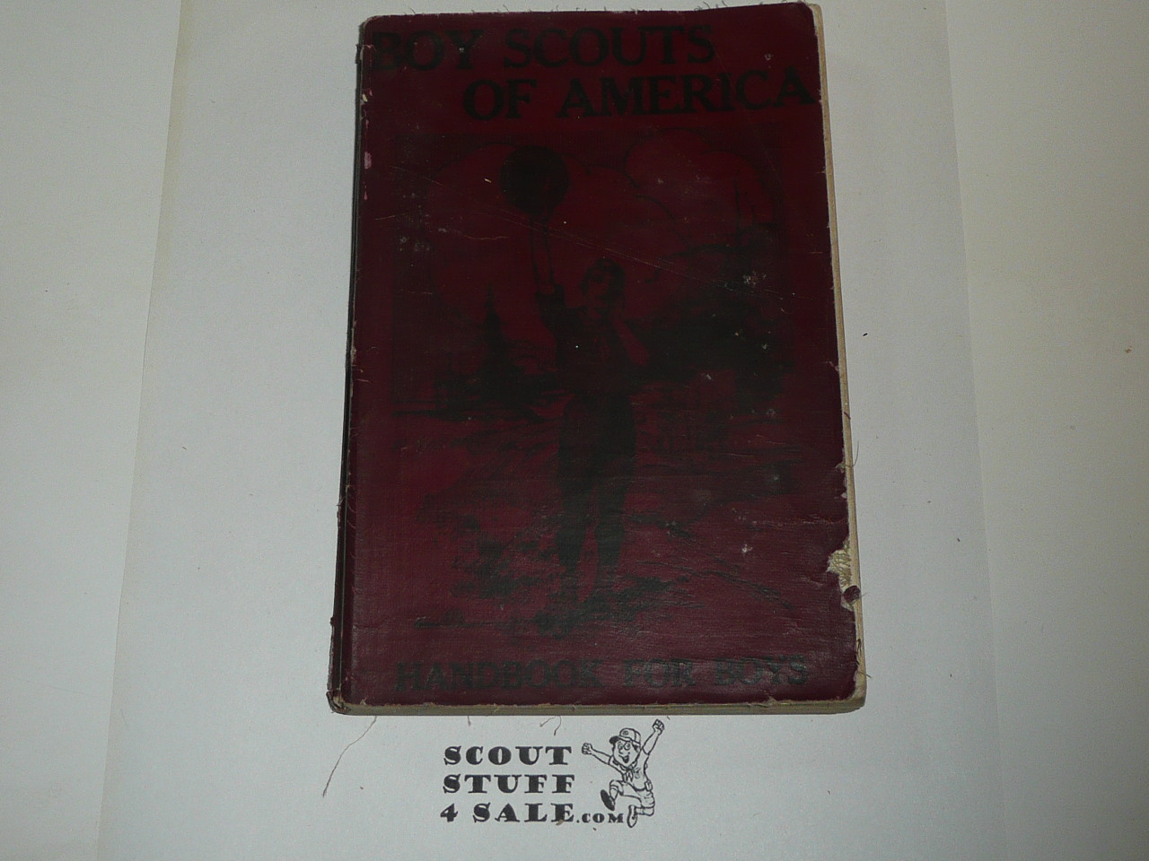 1913 Boy Scout Handbook, First Edition, Fourth Printing, printed "Fourth Edition" on title page, lite spine and cover wear #2