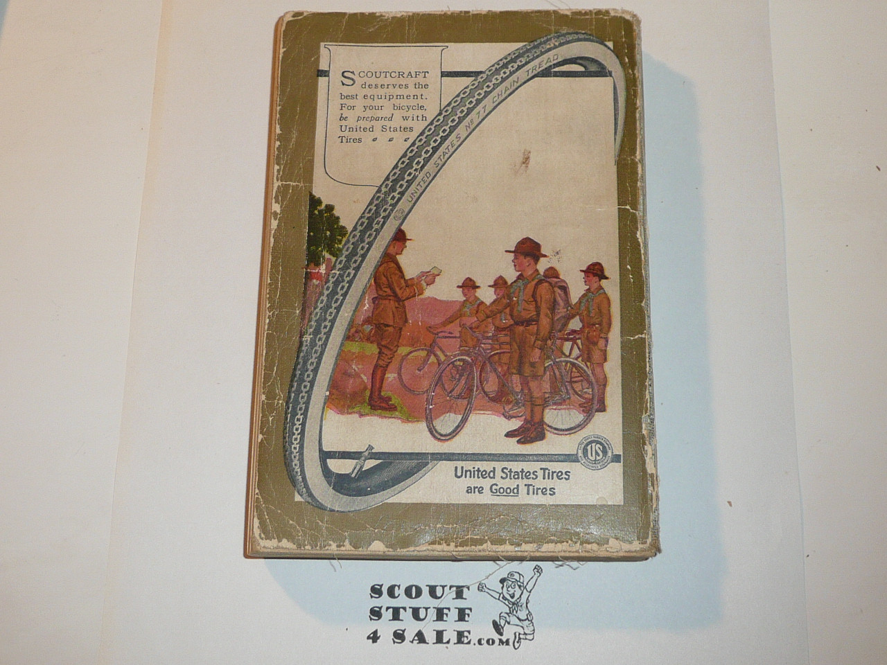 1922 Boy Scout Handbook, Second Edition, Twenty-sixth Printing, Lite cover and spine wear