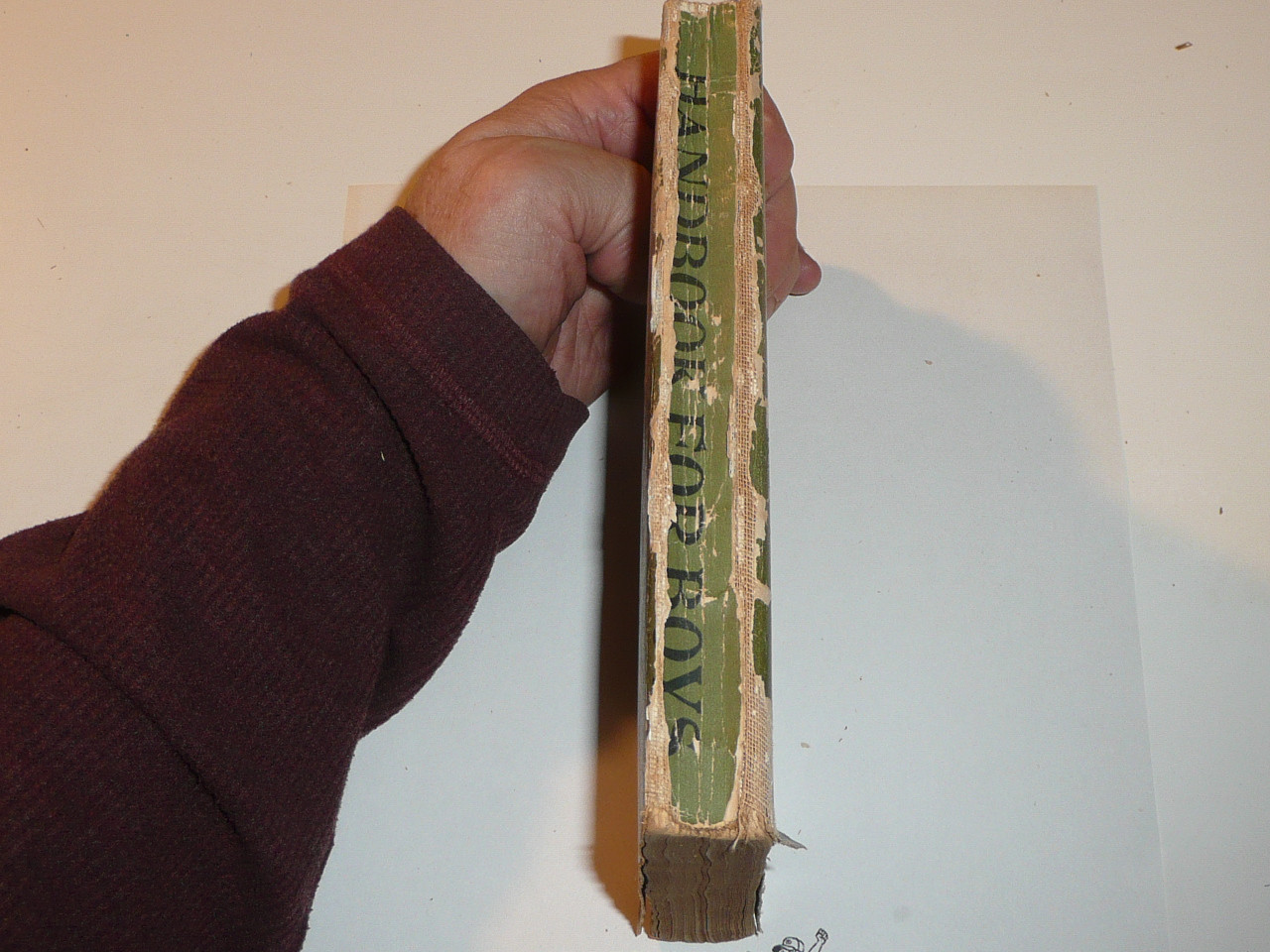 1923 Boy Scout Handbook, Second Edition, Twenty-ninth Printing, spine and cover wear #3