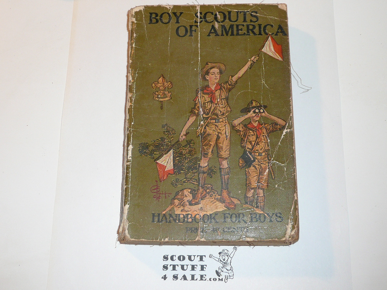 1926 Boy Scout Handbook, Second Edition, Thirty-fifth Printing, some spine and cover wear, book is solid #4