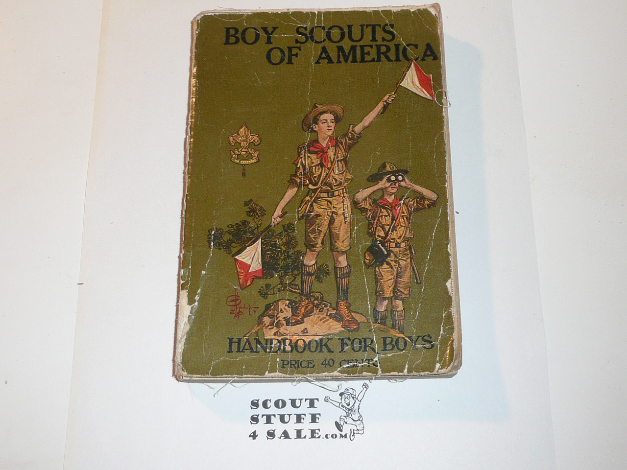 1927 Boy Scout Handbook, Second Edition, Thirty-sixth Printing, Lite wear to spine and cover