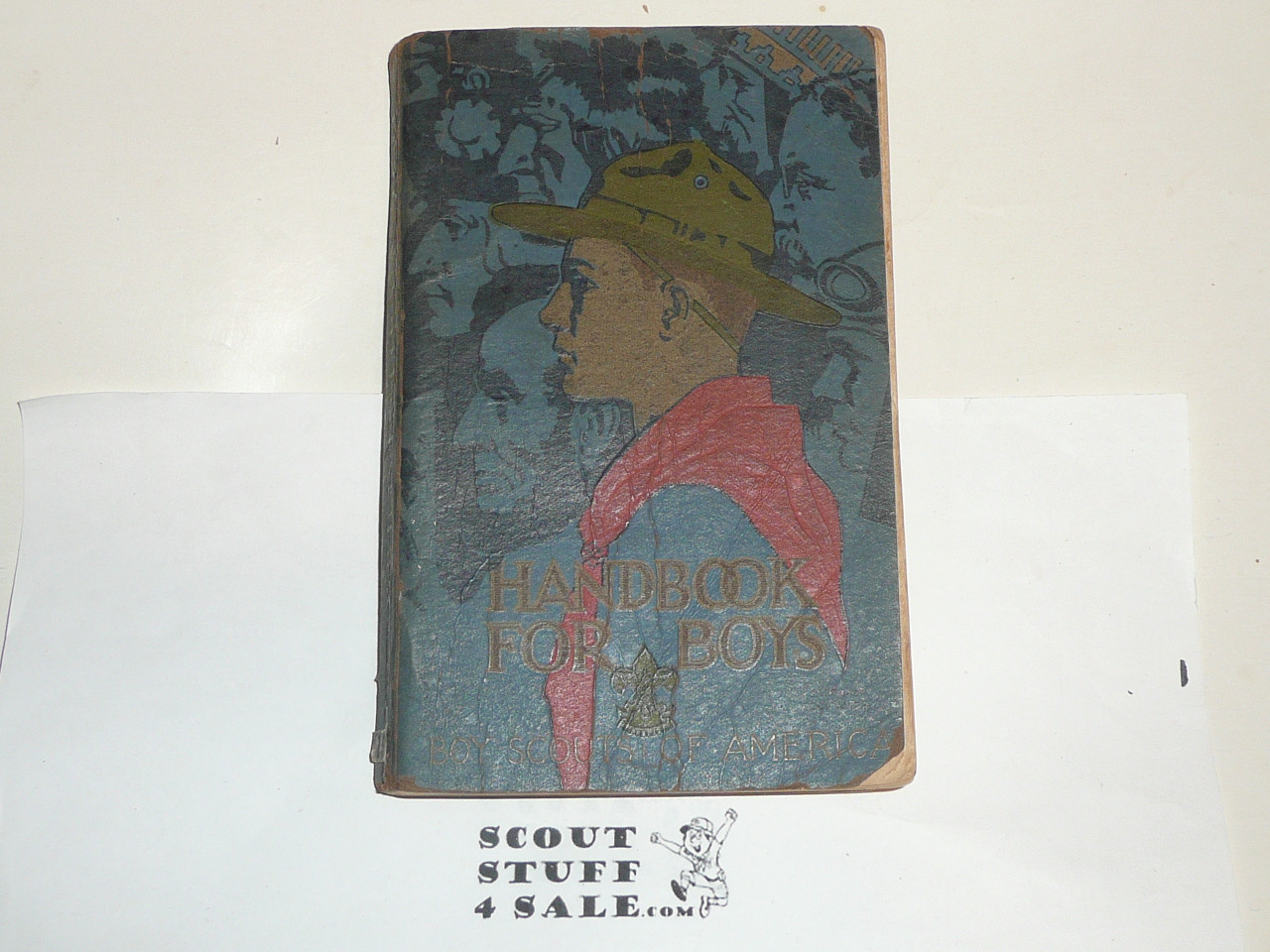 1927 Boy Scout Handbook, Third Edition, Third Printing, Norman Rockwell Cover, very good used condition