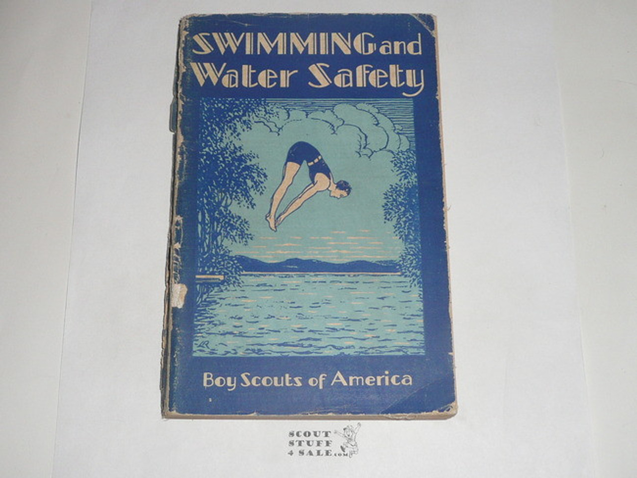 1931 Swimming and Water Safety, Third Edition, 1933 third Printing, lite use