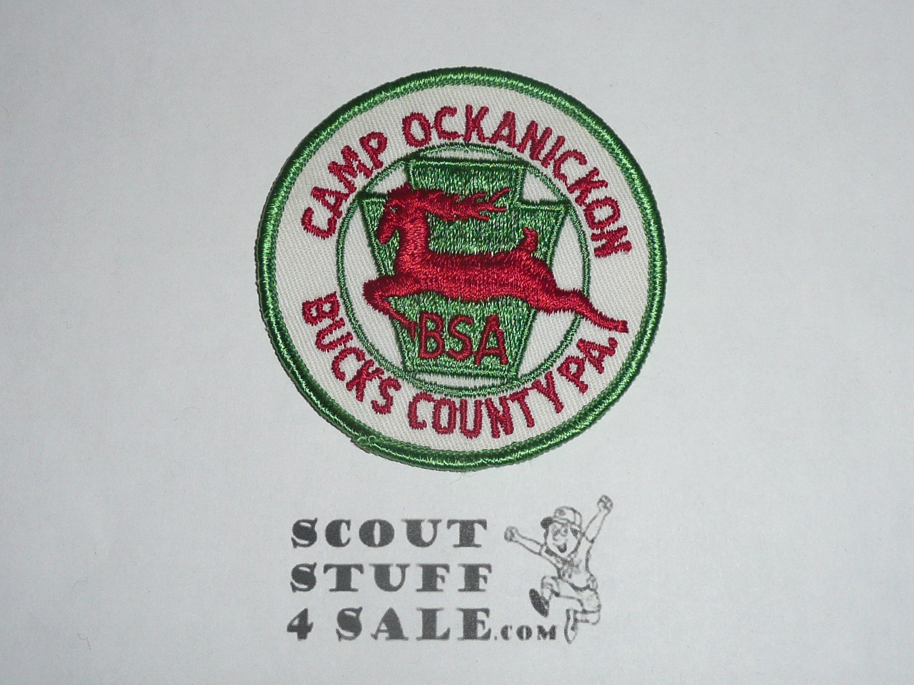 Camp Ockanickon Patch, Bucks County Council, sewn