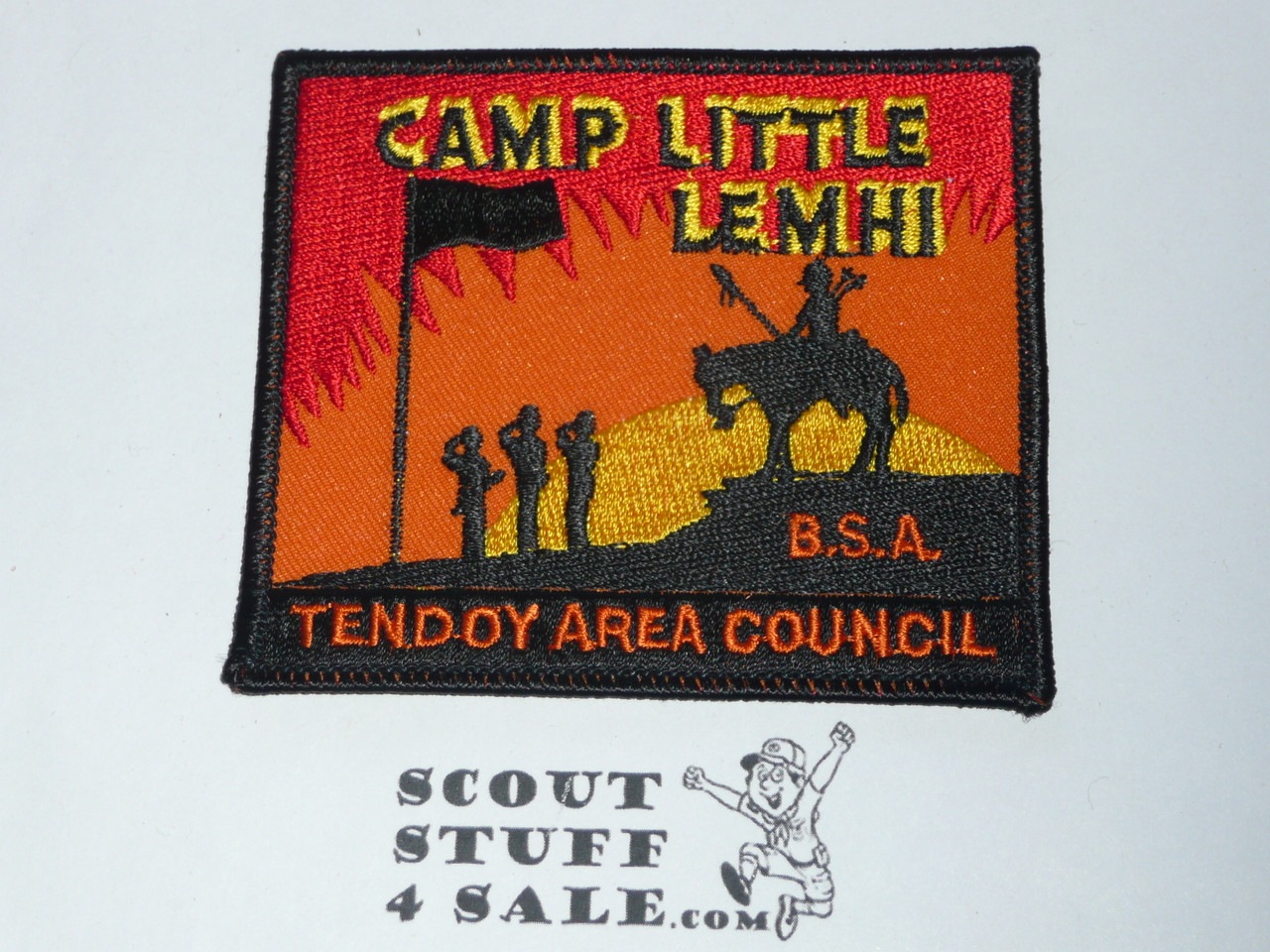 Camp Little Lemhi Patch, Tendoy Area Council, orange twill