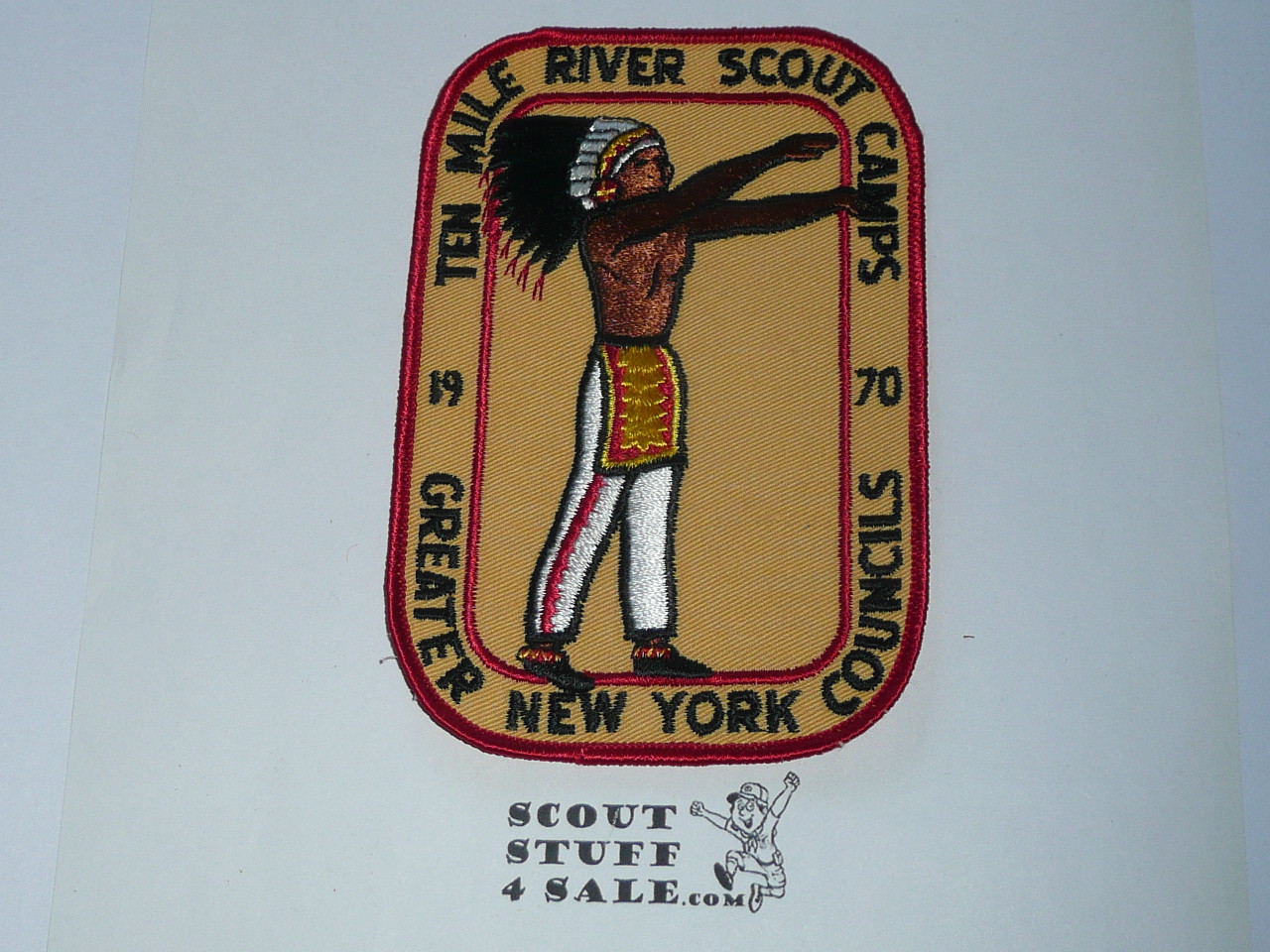 Ten Mile River Camp Jacket Patch, Greater New York Councils, 1970