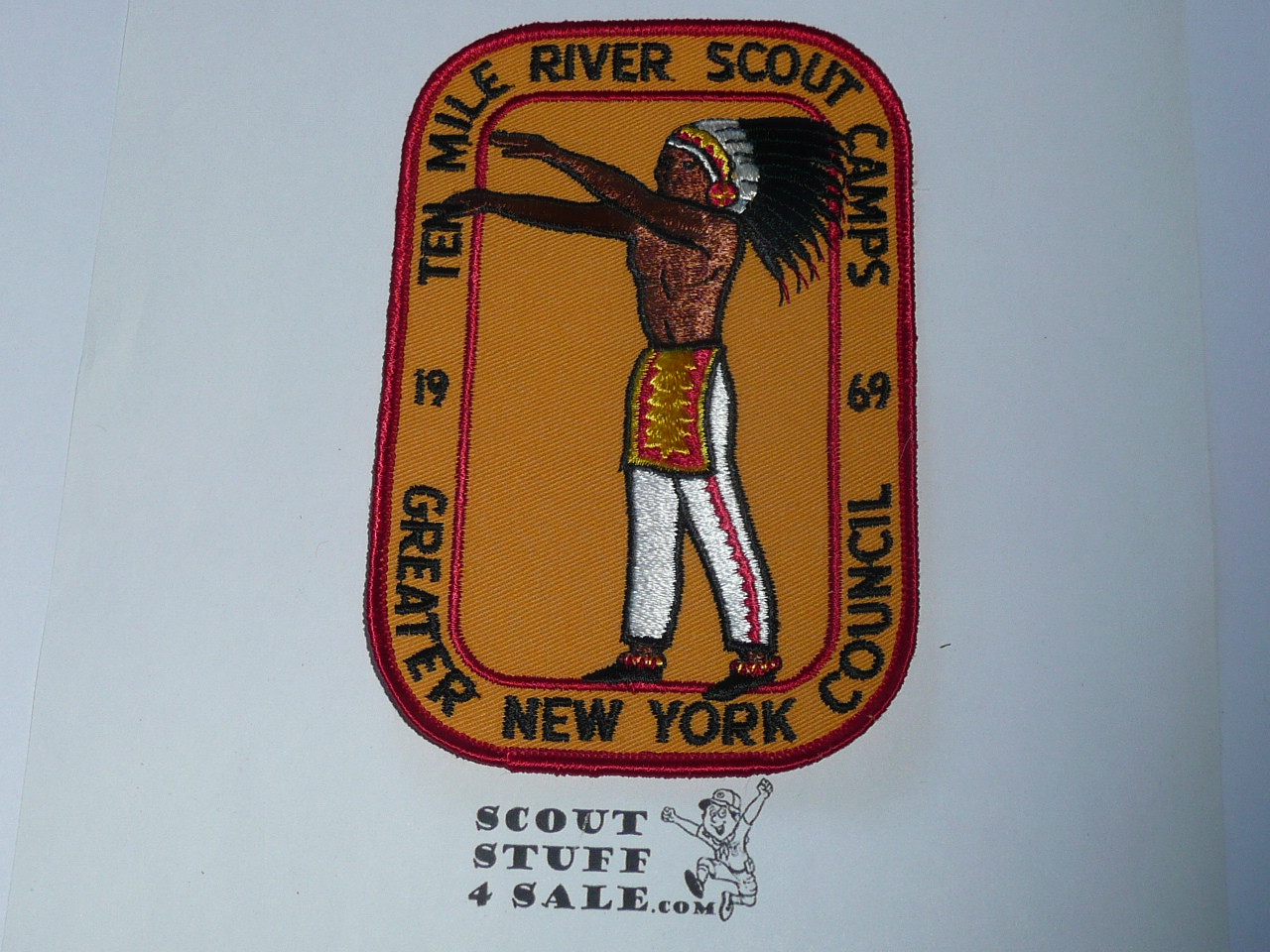 Ten Mile River Camp Jacket Patch, Greater New York Councils, 1969