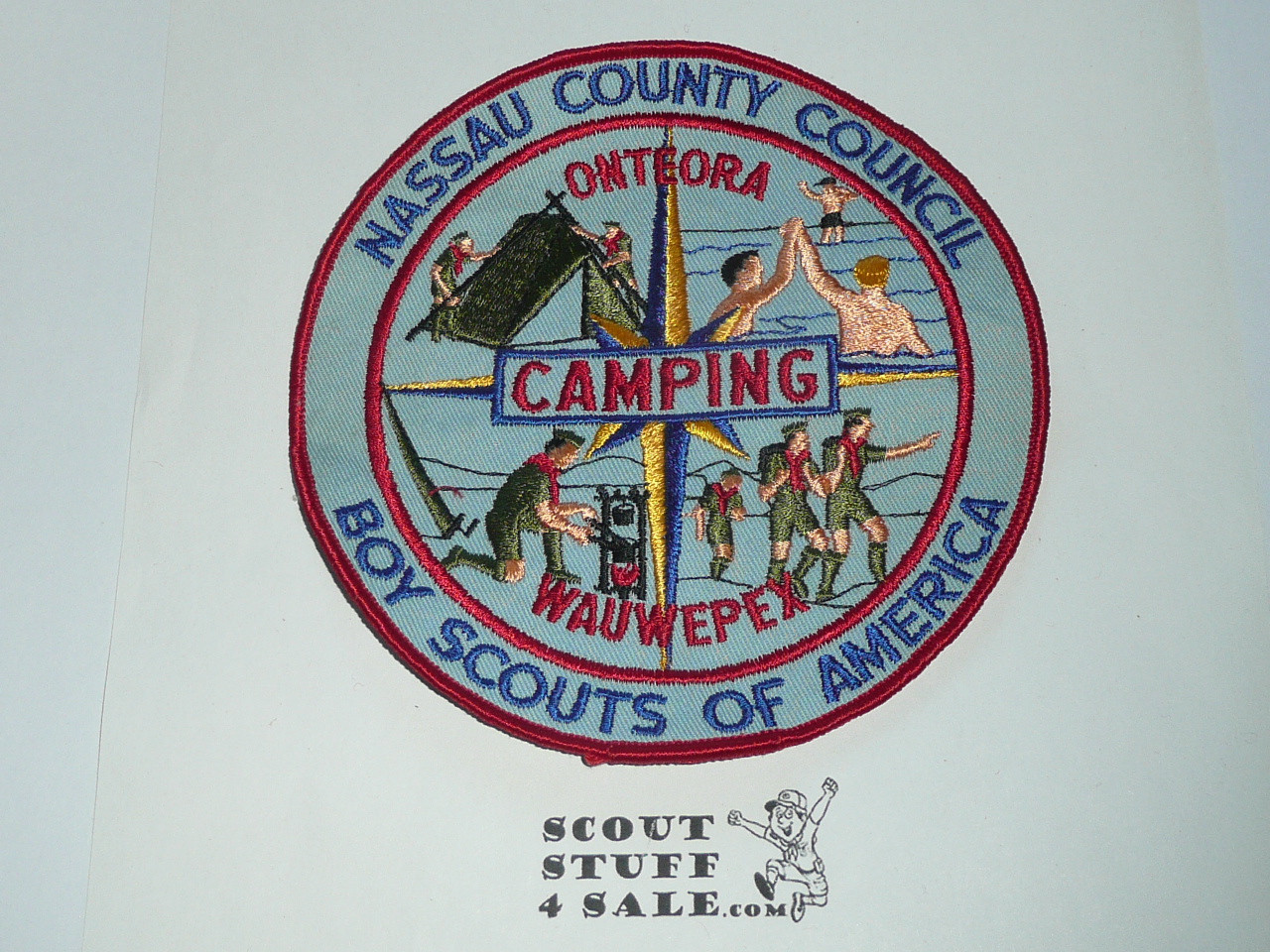 Camps Onteora and Wauwepex Jacket Patch, Nassau County Council