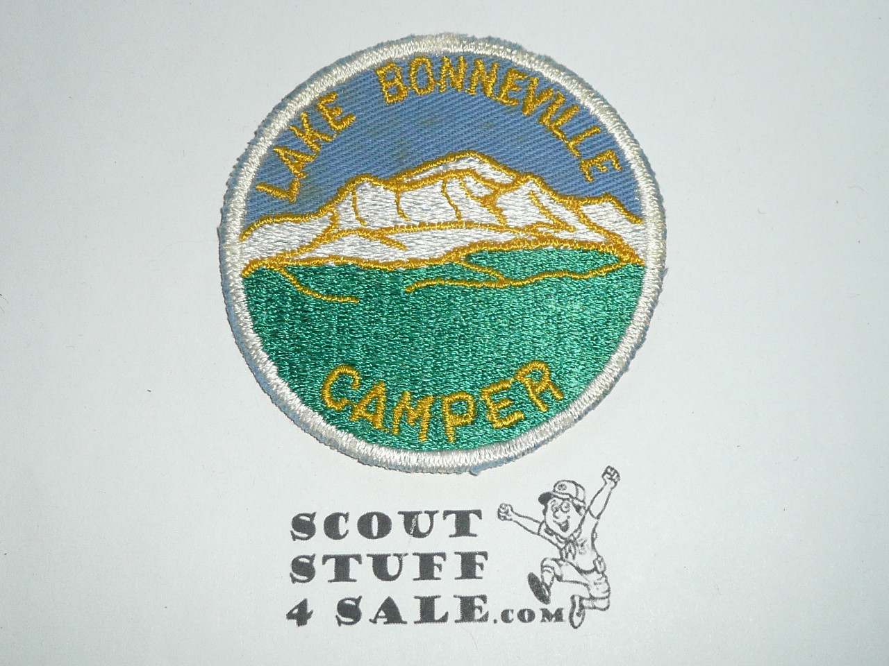Lake Bonneville Camper Patch, cut edge